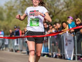 Sarah Getty 1st place female marathon